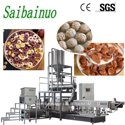 Linka na výrobu raňajkových cereálií, kukuričných vločiek, snackov